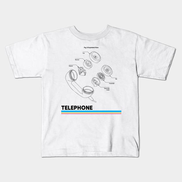 Design of Retro Phone Kids T-Shirt by ForEngineer